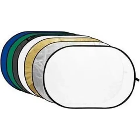 Godox reflectieschermen 7-in-1 Gold, Silver, Black, White, Translucent, Blue, Green - 150x200cm