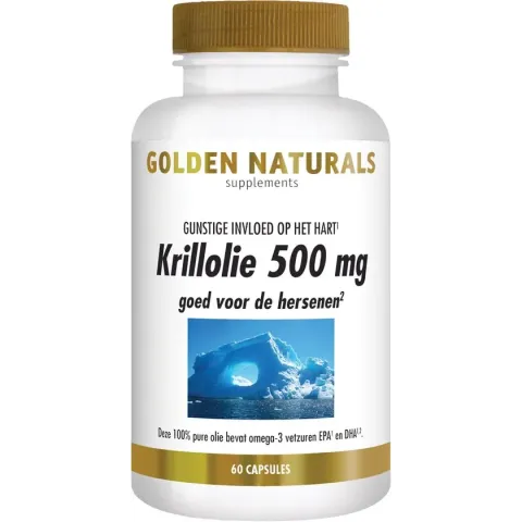 Golden Naturals Krillolie 500mg (60 softgel capsules)