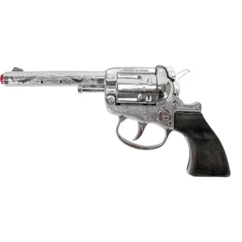 Gonher - Cowboy speelgoed revolver/pistool metaal 100 schots plaffers