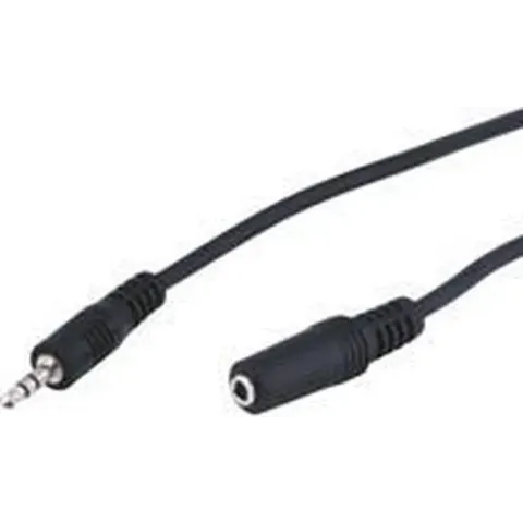 Goobay 3,5mm Jack stereo audio verlengkabel - zwart - 5 meter