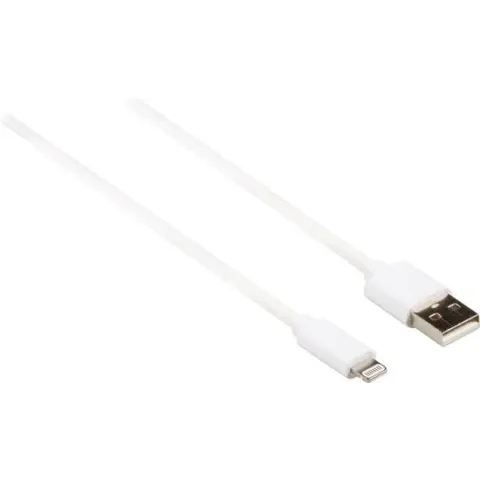 Goobay 8-pins Lightning naar USB-A kabel - USB2.0 - tot 3A / wit - 0,50 meter