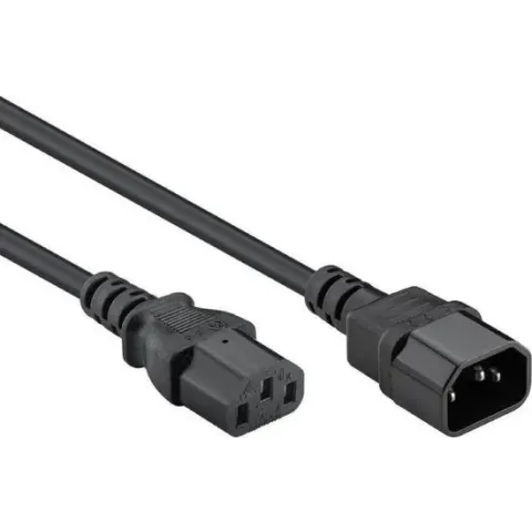 Goobay 95124 electriciteitssnoer Zwart 0,5 m