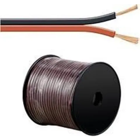 Goobay LSK 2x4.0 - 100m audio kabel Zwart