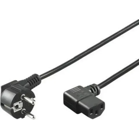 Goobay NK 102 S-500 electriciteitssnoer Zwart 5 m
