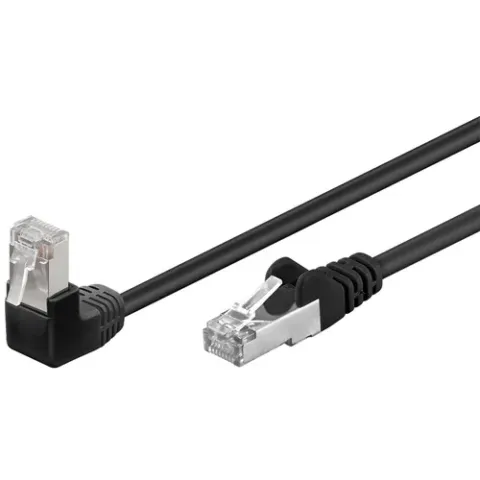 goobay Patchkabel Cat 5e 90° F/UTP 0,25m