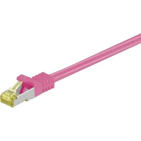 Goobay RJ-45 CAT7 7.5m netwerkkabel 7,5 m S/FTP (S-STP) Magenta