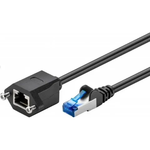 Goobay - S/FTP netwerk verlengkabel CAT6a - Zwart - 3 meter