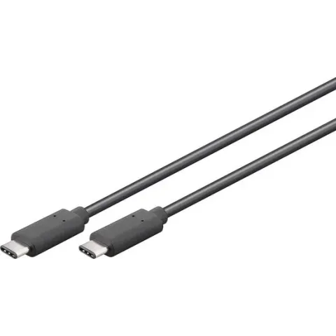 Goobay USB-C naar USB-C kabel - USB3.0 - tot 20V/3A / zwart - 0,50 meter