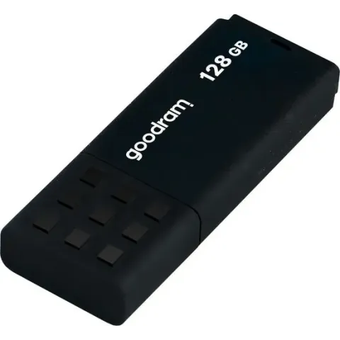 GOODRAM USB3.0 Flash Drive, 128 GB, UME3, USB A connector, Black, 60/20 MB/s (USB3/2/1.1 comp)