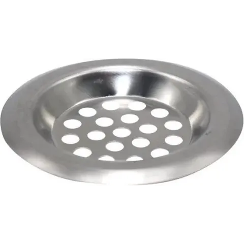 Gootsteen zeef RVS - Wastafel putje – Afvoer filter - Haarvanger - Douche Gootsteenfilter – 7.5 cm buitenmaat 5.5 cm binnenmaat - 2 stuks