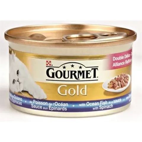 Gourmet Gold Luxe Mix Zeevis/Spinazie 85 gr - 24 stuks
