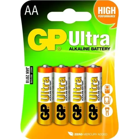 GP Ultra AA batterij Blister