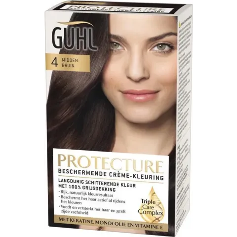 Guhl Natural Colors - No. 4  Middenbruin  - Crème-kleuring - Haarverf
