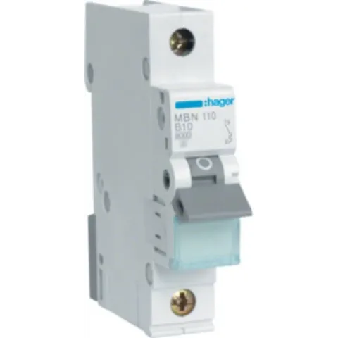 Hager MBN110 Zekeringautomaat 1-polig 10 A