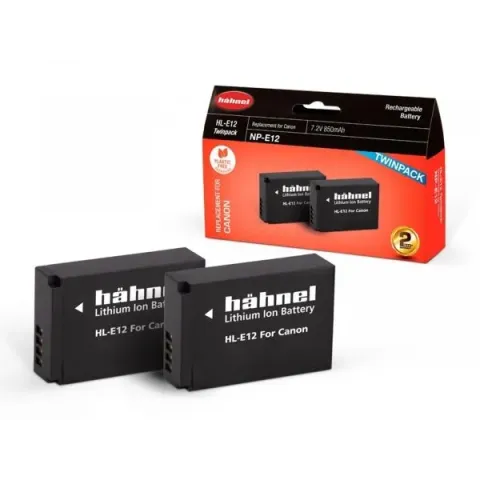 Hahnel HL-E12 2 pak voor Canon M50, M50 II, M100, M200, SX70)