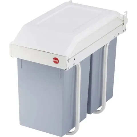 Hailo Multi-Box Duo L Prullenbak - 2 x 14 l - Inbouw