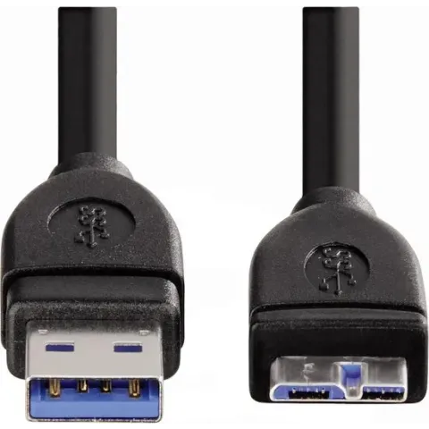 Hama 0.75m USB 3.0 A/USB 3.0 Micro B m/m USB-kabel 0,75 m 3.2 Gen 1 (3.1 Gen 1) USB A Micro-USB B Zwart
