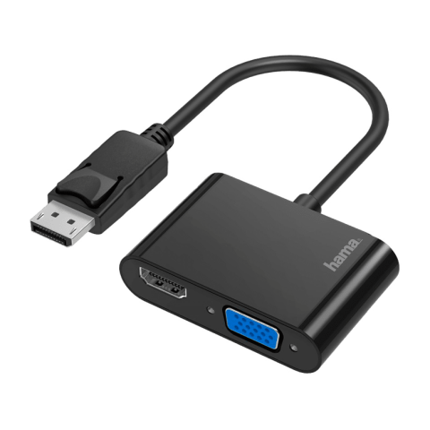HAMA DisplayPort-adapter naar HDMI VGA Zwart