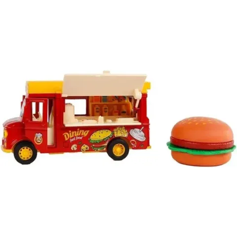 Hambugertruck pb + licht/geluid: 11 cm