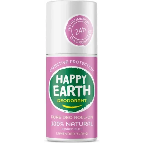 Happy Earth Pure Deodorant Roll-On Lavender Ylang 75 ml