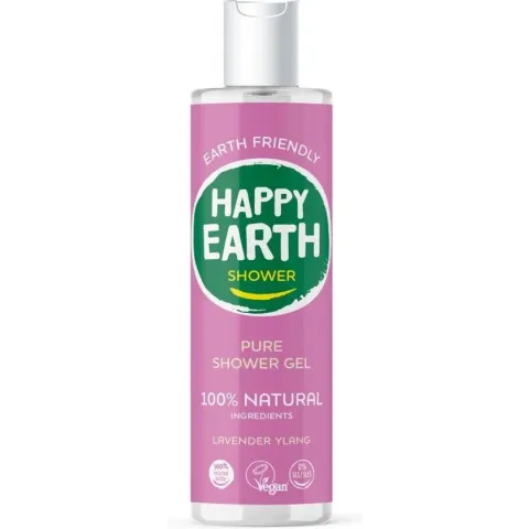 Happy Earth Pure Shower Gel Lavender Ylang 300 ml - 100% natuurlijk