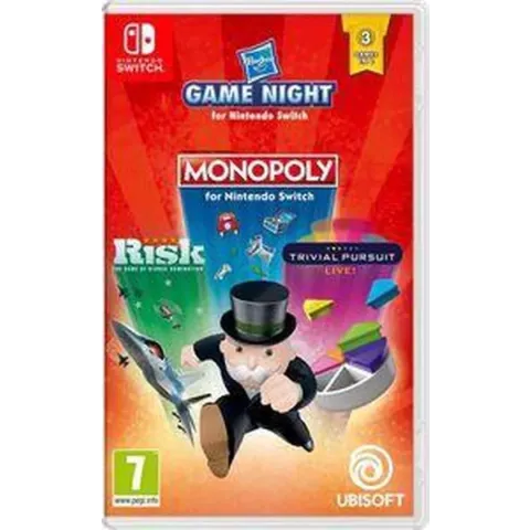Hasbro Game Night - Monopoly, Risk & Trivial Pursuit - Switch