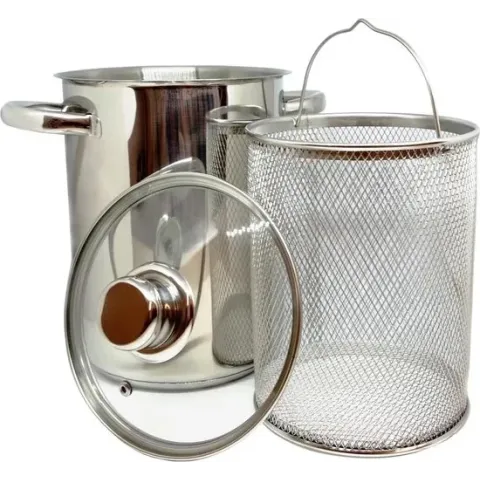 Haushalt RVS Aspergepan met Glazen Deksel  - 21 cm - 4 Liter