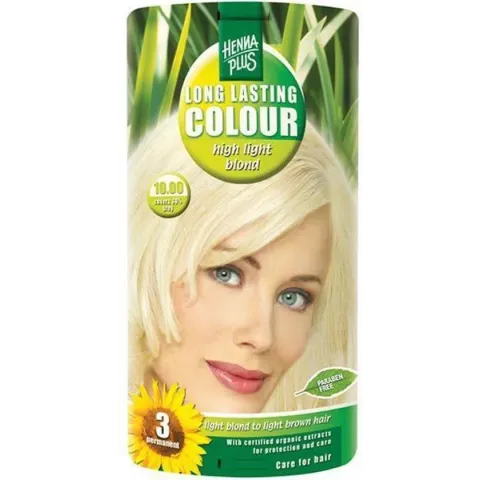 Hennaplus Long Lasting Colours 10.00 High Light Blond - Haarverf