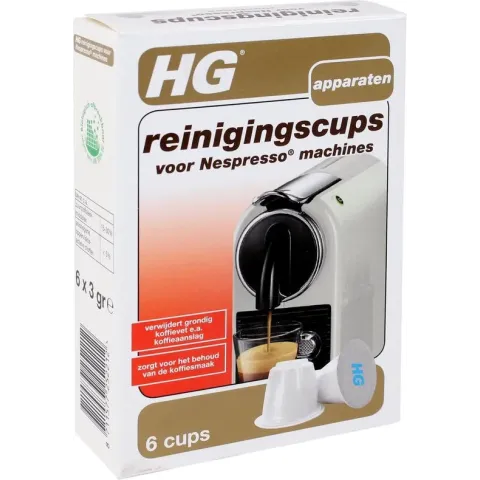 HG Nespresso reinigingscups  6 cups