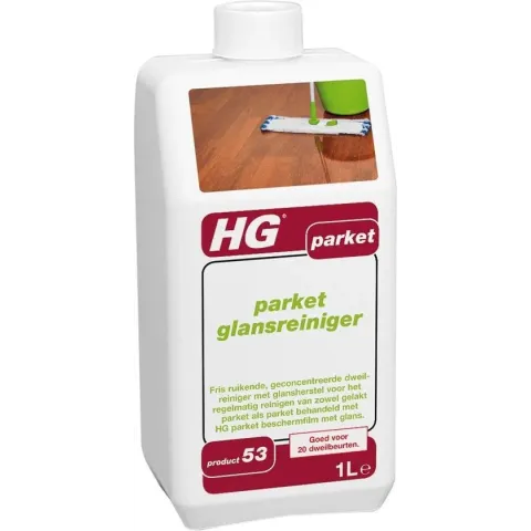 HG parketreiniger glans - 1L - Goed voor 20 dweilbeurten