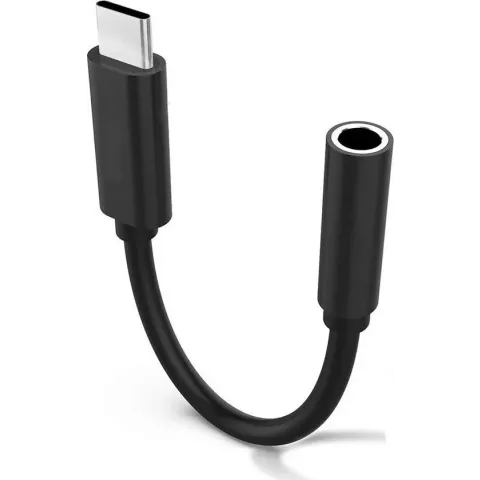High Quality Digital USB-C naar 3.5mm AUX Audio Adapter met DAC - Zwart