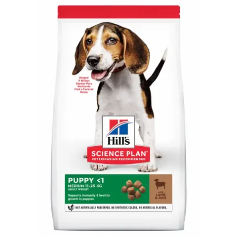 Hill's Canine Puppy Medium Lam - Hondenvoer - 18 kg