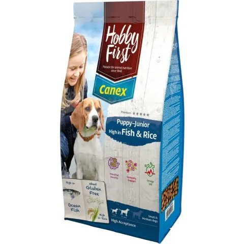 Hobbyfirst Canex Puppy - Vis & Rijst - Hondenvoer - 12 kg