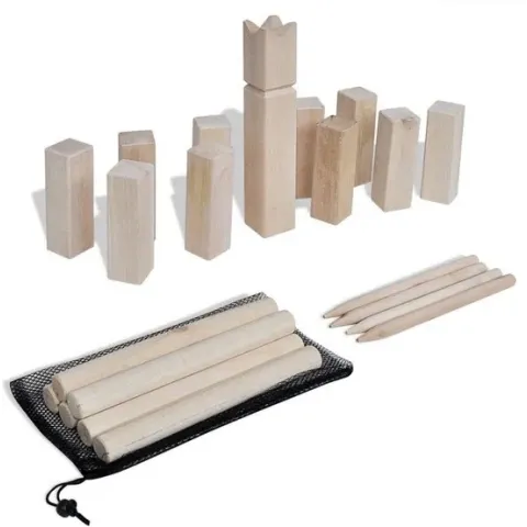 Houten Kubb spel set