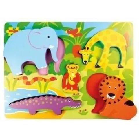 Houten Puzzel Safari, 5dlg.