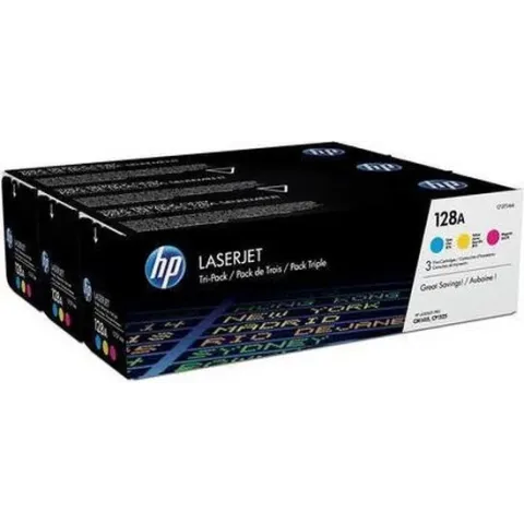 HP 128A Tri-pack - Tonercartridge