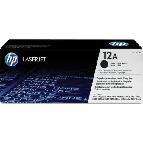 HP 12A - Tonercartridge / Zwart