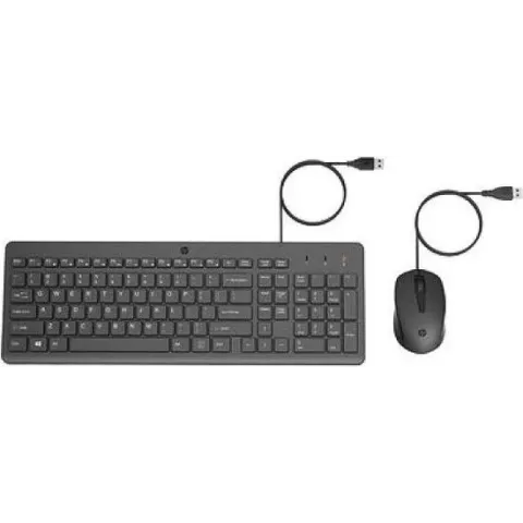 HP 150 - toetsenbord en muis set - QWERTY - Engels - zwart