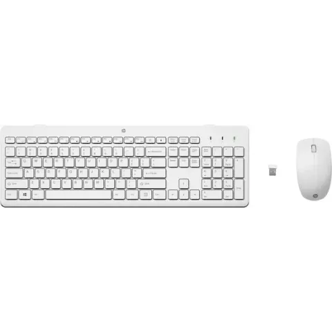 HP 230 draadloze muis- en toetsenbordcombinatie set wit