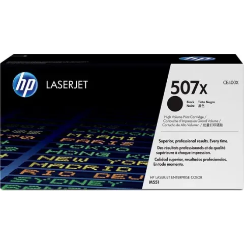 HP 507X - Tonercartridge / Zwart / Hoge Capaciteit