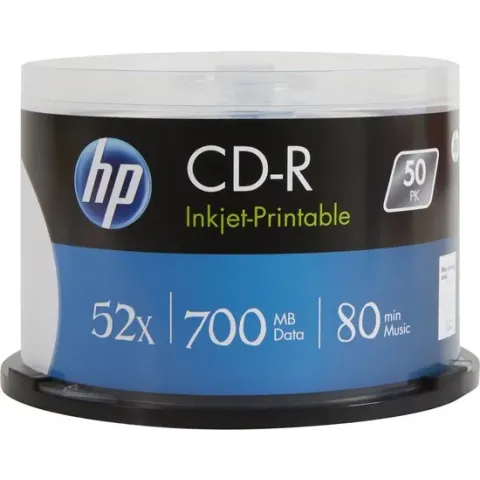 HP CRE00017WIP CD-R disc 700 MB 50 stuk(s) Spindel Bedrukbaar