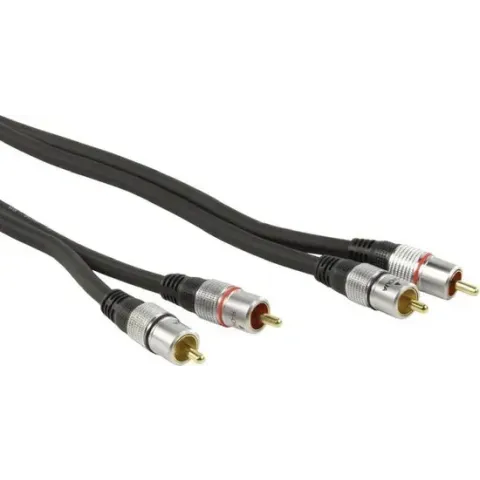 HQ hoge kwaliteit stereo RCA aansluitkabel 10.0 m