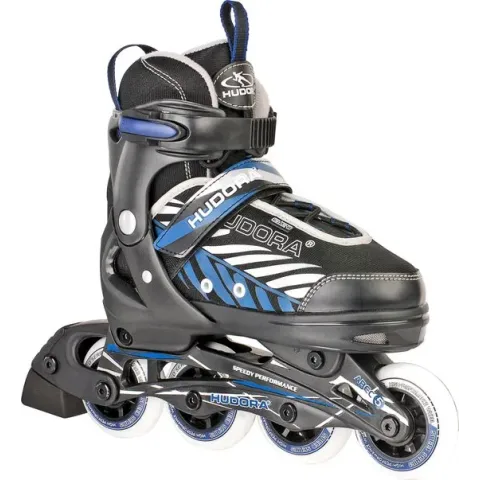 Hudora Kinder inline skates Leon Blauw - Zwart maat 33-36