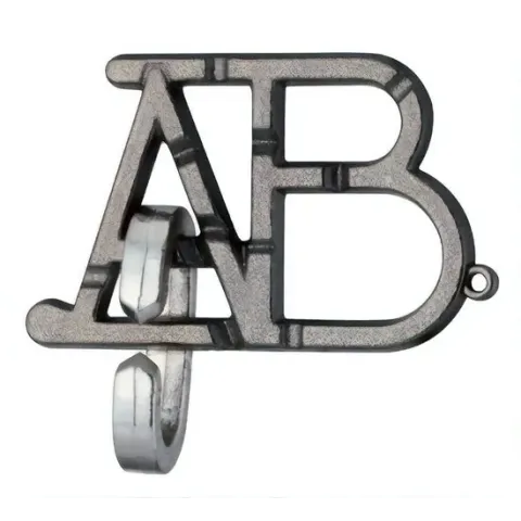 Huzzle Breinbreker Cast Abc Niveau 1 11,8 Cm Staal Zilver
