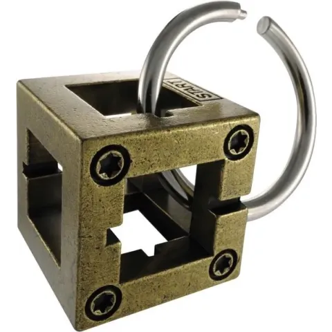 Huzzle Breinbreker Cast Box 11,8 Cm Staal Brons