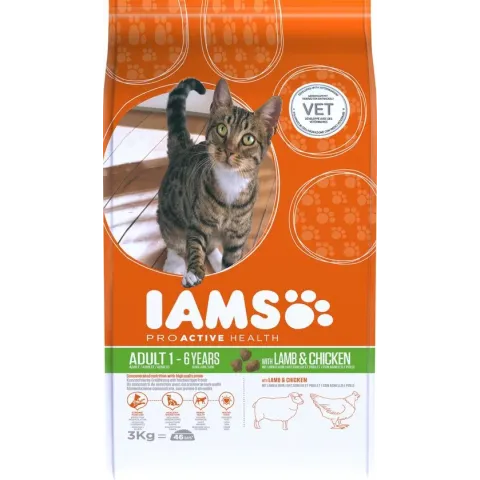 Iams Cat Adult - Lamb - Kattenvoer - 3 kg