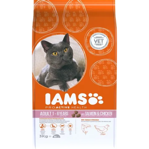 Iams Cat Adult - Salmon/Chicken - 3 kg