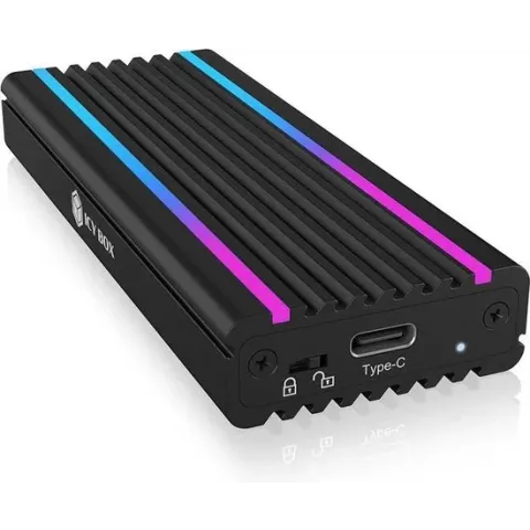 ICY BOX 60717 M.2 harde schijf-behuizing M.2 PCIe NVMe SSD USB 3.2 Gen 2