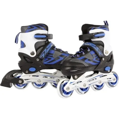 Inline skates: blauw/zwart maat 31/34