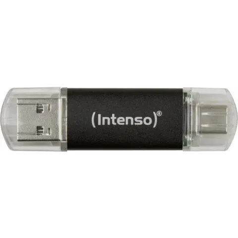 Intenso Twist Line USB-stick 128 GB USB-A, USB-C®, USB 3.1 Gen 1 Antraciet 3539491